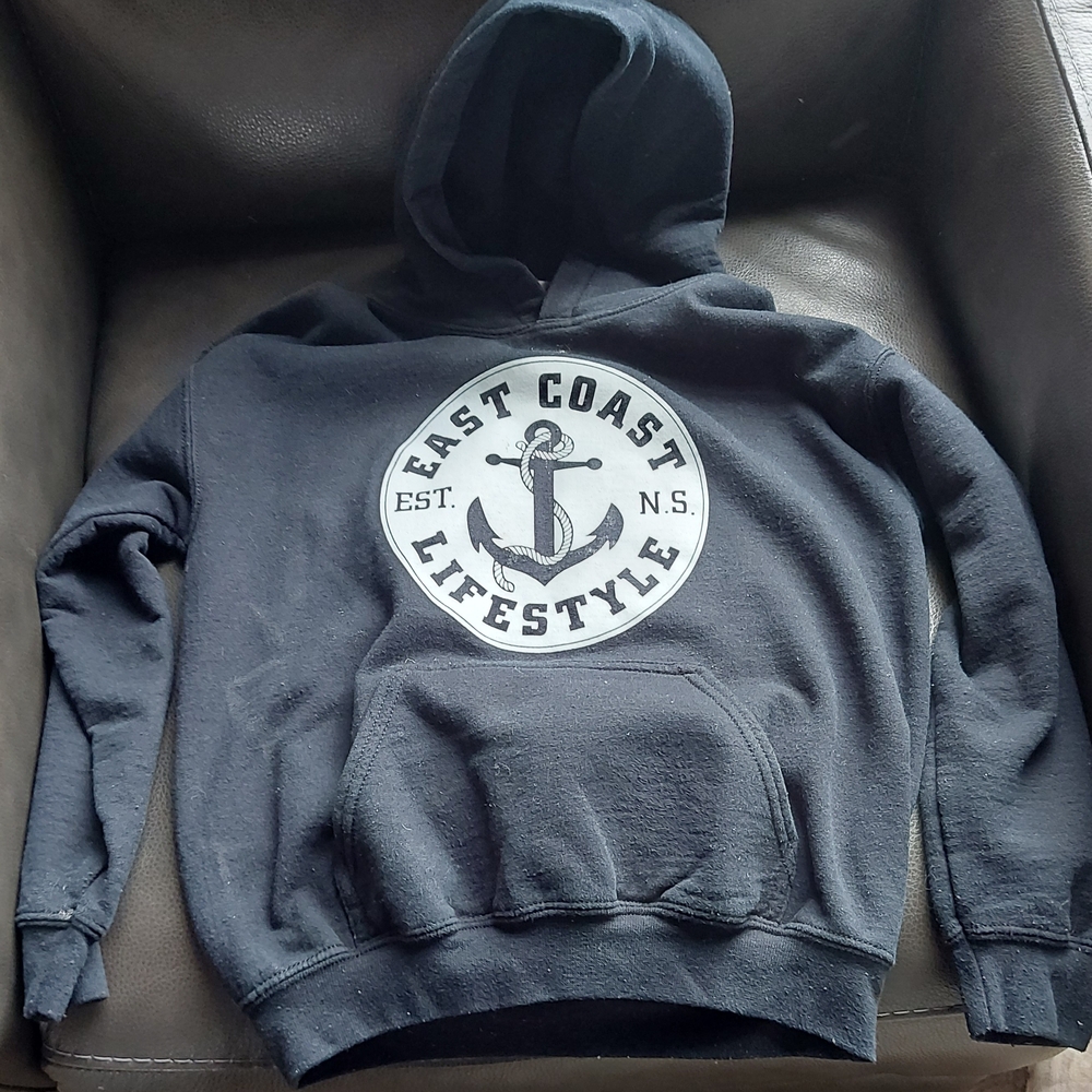 Kid's Navy Anchor Hoodie
